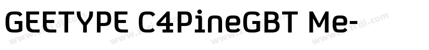 GEETYPE C4PineGBT Me字体转换